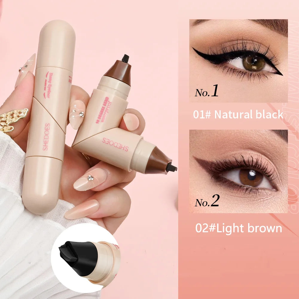 Delineador de ojos en formato lápiz, resistente al agua, de secado rápido, larga duración, aplicación suave y fácil de usar para crear un maquillaje de ojos natural.