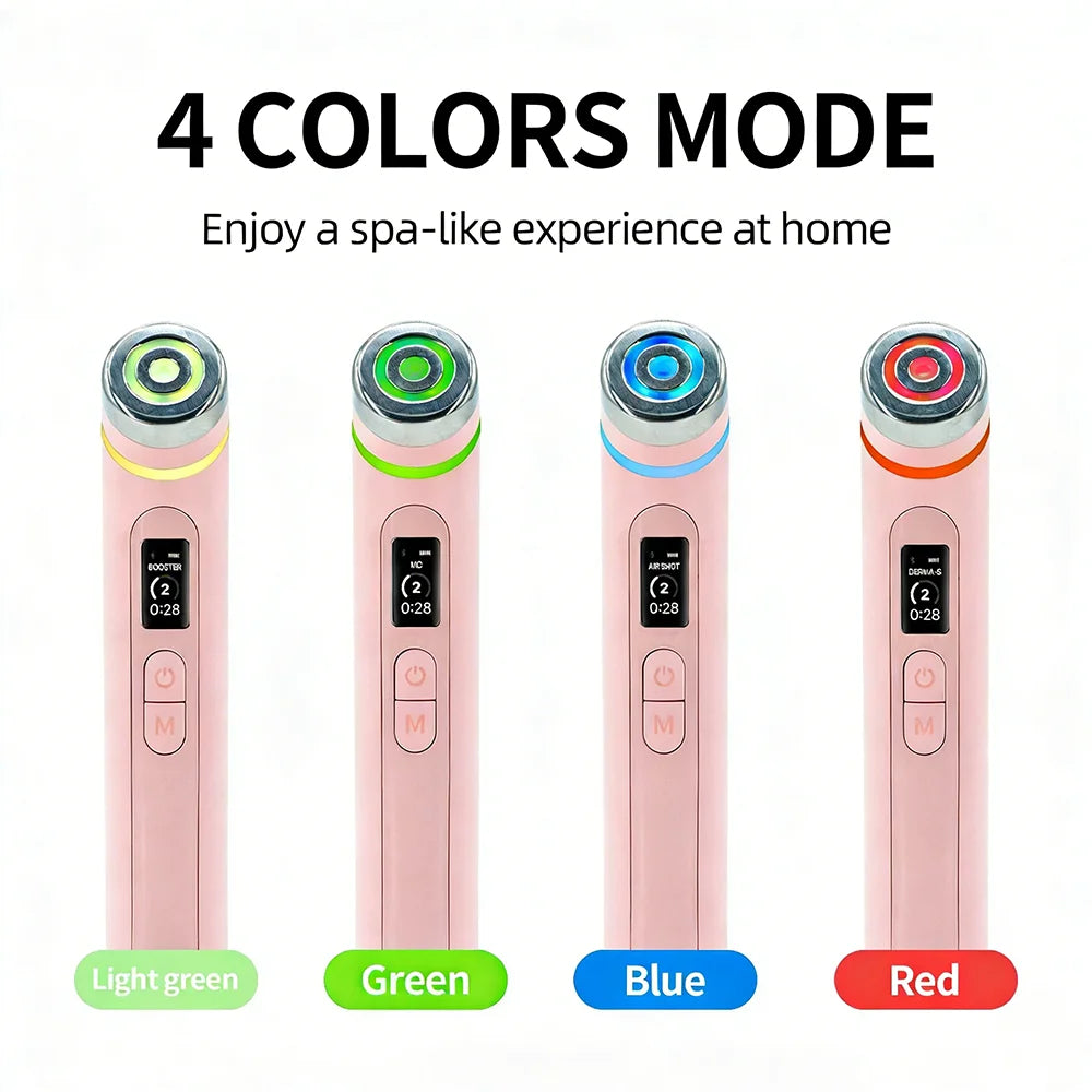 Age-R Booster Pro – Set de 4 colores | Dispositivo facial EMS de microcorriente para reafirmar, levantar y reducir arrugas | Cuidado facial profesional para uso doméstico