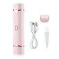 Afeitadora Eléctrica 2 en 1 Portátil para Mujer | Doble Cabezal, Rasuradora y Recortadora de Vello | Recargable por USB