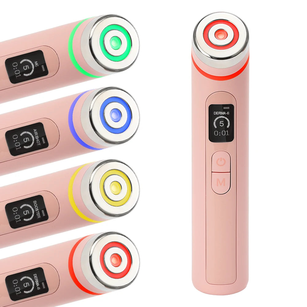 Age-R Booster Pro – Set de 4 colores | Dispositivo facial EMS de microcorriente para reafirmar, levantar y reducir arrugas | Cuidado facial profesional para uso doméstico
